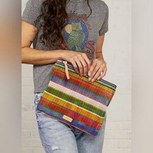 Consuela Marcela Large Slim Zipper Pouch